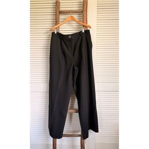 Tommy Hilfiger Wide Leg Trousers Womens 14 Black Career Pants